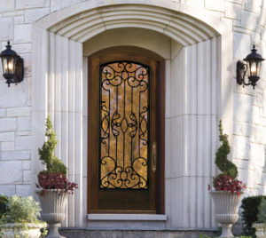 JELD-WEN entry doors - mahogany fiberglass
