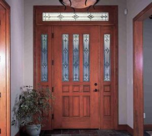 Simpson wooden glass interior front door