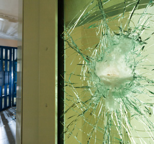 Shattered Tempered Glass