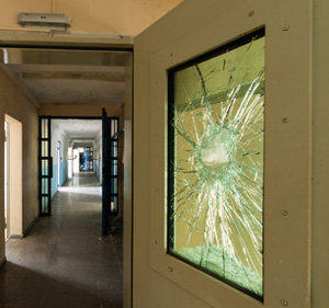 Shattered Tempered Glass